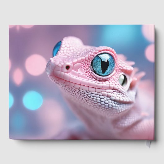 Little Pink Lizard w/ Big Blue Eyes Date Info Gästebuch (Rückseite)