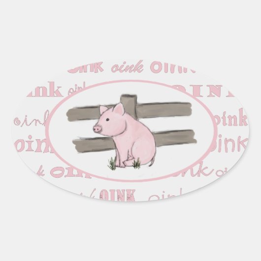 Little Pink Piglet Stickers (Vorderseite)