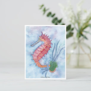 Little Pink Seepferd Postkarte