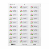 Little Pink Tee Rose Address Labels (Vorne)