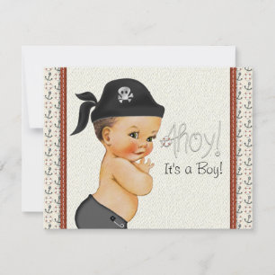 Little Pirate Baby Dusche Einladung