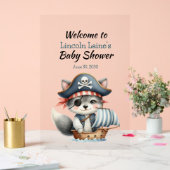 Little Pirate Cat Baby Boy Dusche Acrylschild (Hochzeit)