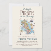 Little Pirate Nautical Es ist Boy Baby Shower Einladung (Vorderseite)