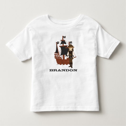 Little Pirate personalisierter T - Shirt (Vorderseite)