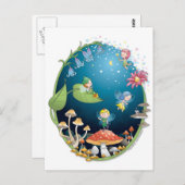 Little pixie postkarte (Vorne/Hinten)