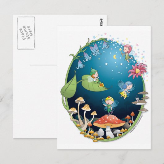 Little pixie postkarte (Vorne/Hinten)