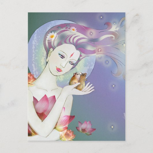 Little Pixy Boots - Stargazing Postkarte (Vorderseite)