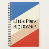 Little Plans, Big Dreams – Retro Color Block Plann Planer (Vorderseite)