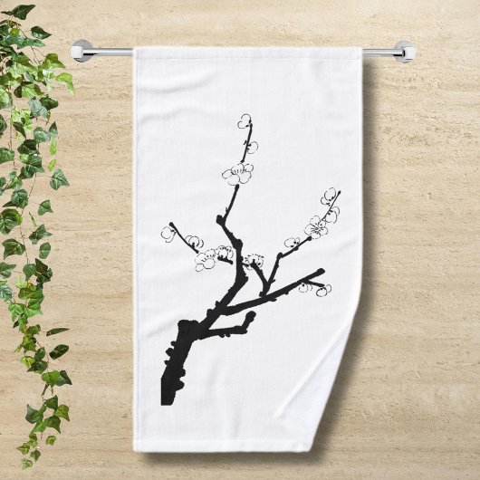 Little Plum Blossom Twig Handtuch
