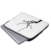 Little Plum Blossom Twig Laptopschutzhülle (Vorne Knopf)