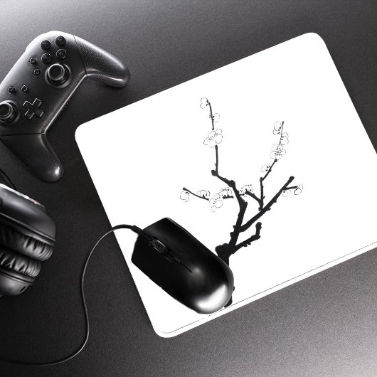 Little Plum Blossom Twig Mousepad