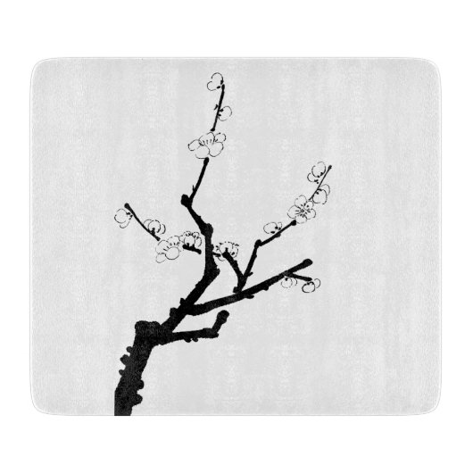 Little Plum Blossom Twig Schneidebrett (Vorderseite)