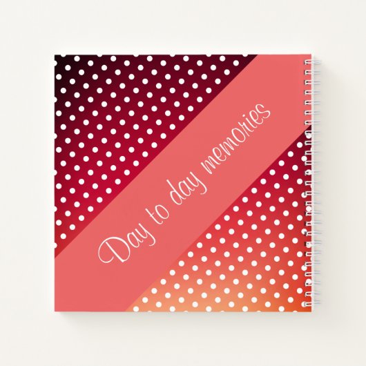 Little Polka-Dot-Diary-Notebook Notizblock (Rückseite)