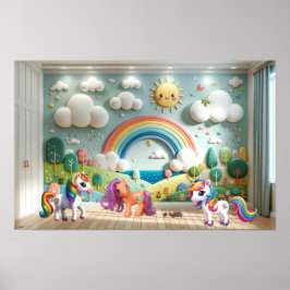 Little Pony und Unicorns Poster
