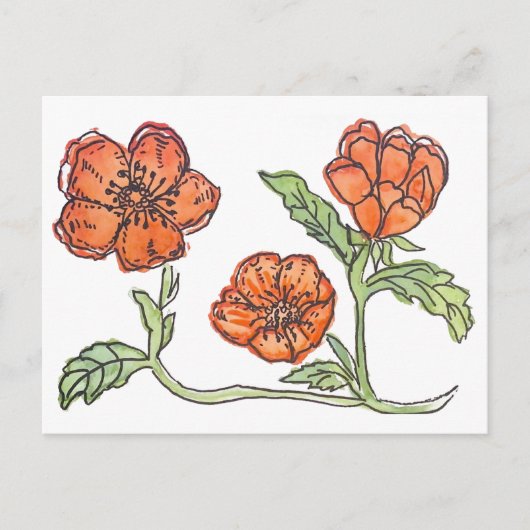 Little Poppy Postkarte (Vorderseite)