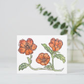 Little Poppy Postkarte (Stehend Vorderseite)