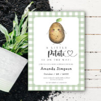 Little Potato Baby Dusche Einladung