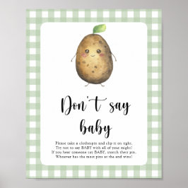 Little Potato Sag kein Baby Poster