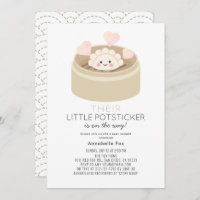 Little Potsticker Baby Shower Einladung