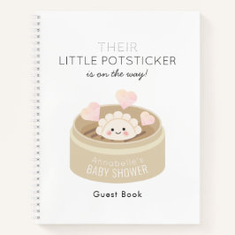 Little Potsticker Baby Shower Gästebuch Notizblock