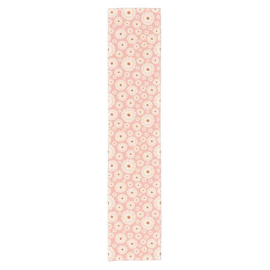 Little Powder Pink Blume Kurzer Tischläufer (Vorderseite)