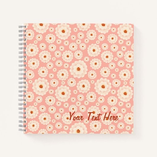 Little Powder Pink Blume Notizblock (Vorderseite)