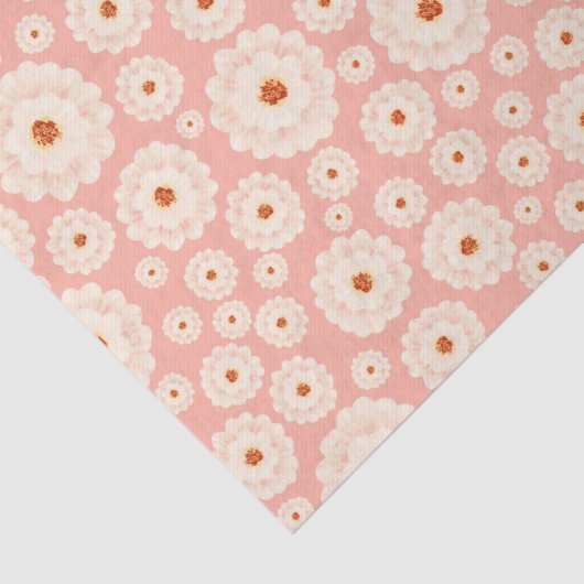 Little Powder Pink Blume Seidenpapier (Detail)