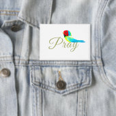 Little Prayer Bird Button (Insitu)
