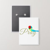 Little Prayer Bird  Button (Vorderseite/Rückseite)