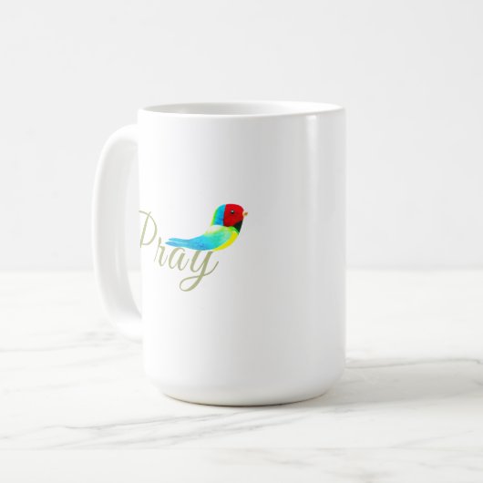 Little Prayer Bird  Kaffeetasse (Vorderseite Links)
