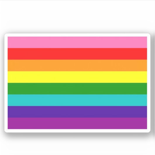 Little Pride Flag Sticker (Vorderseite)