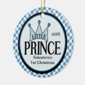 Little Prince 1. Weihnachtsdekoration Keramikornament (Links)