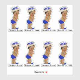 Little Prince Baby Boy Royal Blue Aufkleber