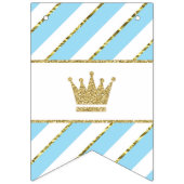 Little Prince Baby Duschbanner, Baby Blue Wimpelkette (Zweite Fahne)