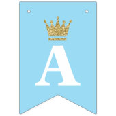 Little Prince Baby Duschbanner, Baby Blue Wimpelkette (Erste Fahne)