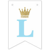 Little Prince Baby Duschbanner, Baby Blue Wimpelkette (Dritte Fahne)