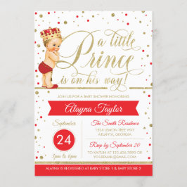 Little Prince Baby Shower Einladung, Imitate Glitz Einladung