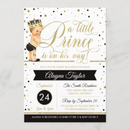 Little Prince Baby Shower Einladung, Imitate Glitz Einladung