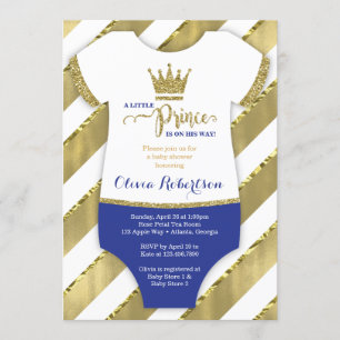 Little Prince Baby Shower Einladung, Imitate Glitz Einladung