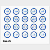 Little Prince Baby Shower Stickers | Royal Blue (Blatt)