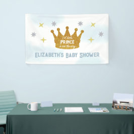 Little Prince Boy Baby Shower Banner