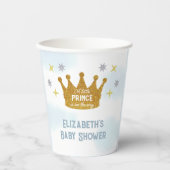 Little Prince Boy Baby Shower Pappbecher (Vorderseite)