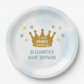 Little Prince Boy Baby Shower Pappteller (Vorderseite)