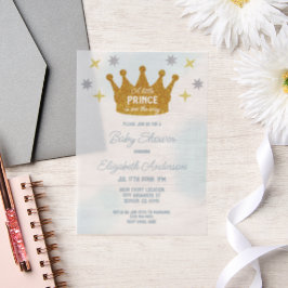 Little Prince Boy Baby Shower Pergament Einladungen