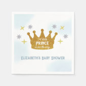 Little Prince Boy Baby Shower Serviette (Vorderseite)