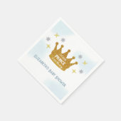 Little Prince Boy Baby Shower Serviette (Ecke)