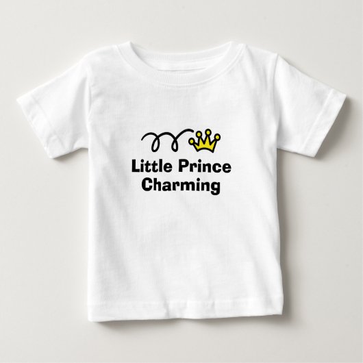 Little Prince Charming Baby Shirt für Neugeborene (Vorderseite)
