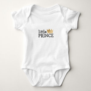 Little Prince Gold Crown Baby Strampler