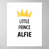 Little Prince Individuelle Name Kinderzimmer Poste Poster (Vorne)