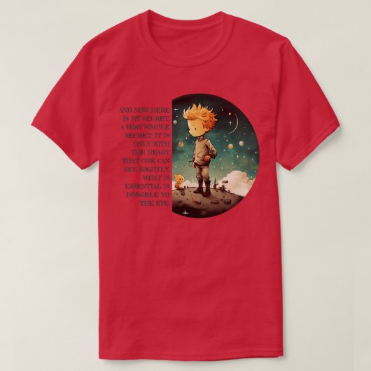 Little Prince Le Petit Prince Kinderbücher T-Shirt (Design vorne)